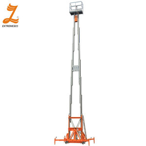 Nuovissima Piattaforma di Lavoro Aerea Idraulica in Lega di Alluminio a Doppio Montante <span class=keywords><strong>Convertibile</strong></span> con Motore Elettrico e Altezza Massima della Piattaforma - Product Image 4