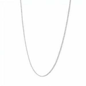 Adjustable Layered White Pt950 Fine Thin <b>Chain</b> Necklace Unisex Casual Stackable Minimalist Platinum Jewelry Gift 5.7g Everyday - Product Image 5
