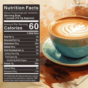 Aeglewell Warm Verkopende Chocoladekaramel Eiwitrijke Ijskoffie 20 G Eiwit Keto Vriendelijk En Glutenvrij - Product Image 5
