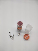 Nouveau connecteur haute tension d'énergie véhicule électrique HVIL 2Pin 16A 35A 50A prise de coque en métal pour câble 4MM2 6mm2 10mm2