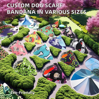 Bandana pour chien en coton et polyester écologique, imprimé sur mesure, accessoire de mode automne pour anniversaire, taille XXL, vente en gros