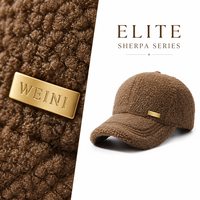 Casquette de baseball d'hiver WEINI personnalisée avec logo, en polaire camel, style Dad Cap, avec badge métallique doré, 6 panneaux, chaudes, pour sports de plein air, vente en gros