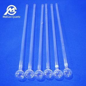 Transparent Spiral <strong>Quartz</strong> <strong>Tube</strong> <strong>Quartz</strong> Glass test <strong>Tube</strong> with Frosted Stopper - Product Image 4