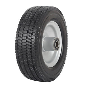2.50-4 Solid Tire and Wheel, 8-Inch Flat-free Tire, 5/8" Bearings, 2.2" Offset Hub for Hand Truck <b>Garden</b> Wagon <b>Trolley</b> Dolly - Product Image 4