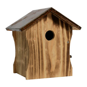 Ahşap kuş evleri dışında ispinoz Finch kardinaller için kutup ahşap kuş evi ile asılı gümrükleme bahçe ülke evler - Product Image 2