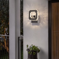 Lampe murale décorative en cristal en acier inoxydable LED 8W pour chambre à coucher, salon, salle à manger, couloir