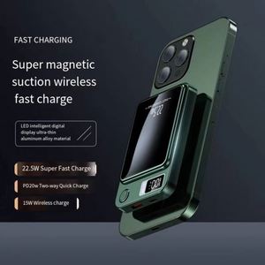 Batería Externa Magnética Inalámbrica para Teléfono Móvil con Pantalla LED de 10000 mAh, Mini, con Logotipo Personalizado OEM - Product Image 4