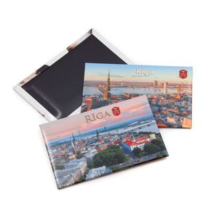 Autocollant 3D pour réfrigérateur, souvenir touristique de la ville de Riga, Lettonie, Europe, cadeau de voyage - Product Image 1