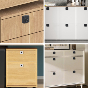 Mini Đen Keyless khóa thông minh cho phòng tập thể dục rắn gỗ lưu trữ tủ với vân tay truy cập thẻ nhớ lưu trữ dữ liệu SDK mạng - Product Image 2