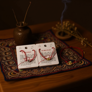 Bracciale Charm Angelina El Hilo Rojo in Acciaio Inossidabile, Gioiello di Moda per Donne, Regalo in Stile Religioso - Product Image 2