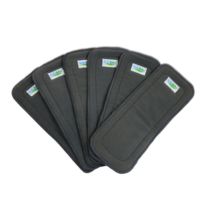 Inserto de tela <span class=keywords><strong>Daper</strong></span> absorbente Suave 4 capas inserto de carbón de bambú para pañal bebé - Product Image 3