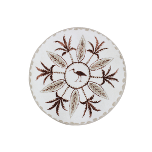 Alfombra de Baño y Ducha de Lujo Flamingo, Color Crudo/Beige/Rosa, de Algodón Reciclado con Patrón Abstracto Jacquard, OEM, 70x70cm, Hecho en Turquía - Product Image 1