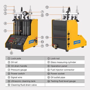เครื่องมือซ่อมหัวฉีดน้ำมันเชื้อเพลิงรถยนต์ <span class=keywords><strong>AUTOOL</strong></span> <span class=keywords><strong>CT150</strong></span> รุ่นใหม่ ปี 2026 สำหรับรถยนต์ 4 สูบ พร้อมเครื่องทำความสะอาดหัวฉีดแบบอัลตราโซนิก - Product Image 2