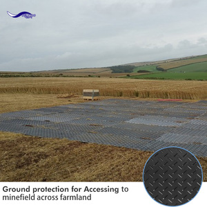 Alfombrilla de carretera de plástico de polietileno de alta densidad (HDPE) Hojas de protección de suelo con alta resistencia - Product Image 4