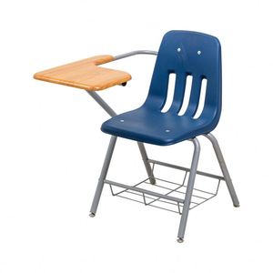 Office Classroom Chair With Writing Pad School Adults Meeting Training One-piece Table and Chair Adults Student <b>Desk</b> and Chair - Product Image 3