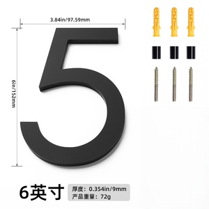 Acrilico galleggiante casa porta numero segni elettronici per la costruzione di pubblicità per alberghi appartamenti luoghi di nozze negozi bar - Product Image 2