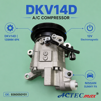 Compresseur de climatisation AC.100.3142 DKV14D pour Nissan Sunny OE 9260050Y01 5062210353 139MM 4PK 12V Pompe de climatisation automobile R134a