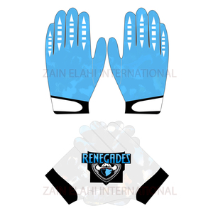 Outdoor White Football Receiver Gloves Wholesale Breathable American Football Gloves OEM New Non <b>Slip</b> UNISEX BREATHABLE Gloves - Product Image 2