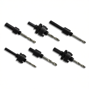 Complete Arbor Bits For Bimetal Saw Blades 6 <b>Pc</b> <b>Set</b> With Drill Bits And Adapters For Precision Cutting Applications - Product Image 2