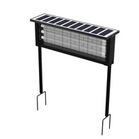 Lampe anti-moustiques solaire étanche avec choc électrique et lumière LED pour la maison, la cour, le jardin, la ferme et les installations d'élevage