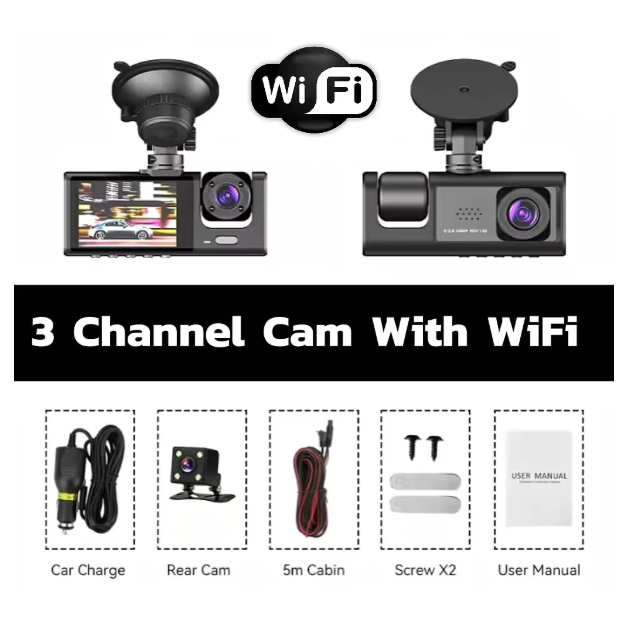 Caméra 3 canaux avec WIFI