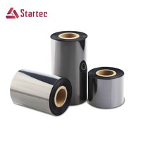 Cinta de Transferencia Térmica de Cera/Resina para Impresora de Etiquetas de Códigos de Barras, Compatible con TTR, 40-110*300, Venta al Por Mayor de Fábrica