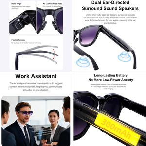 SENBONO Nuevas Gafas Inteligentes con Cámara de 8MP, Respuesta en Tiempo Real, Llamadas Inalámbricas, Traducción por IA GPT, Reproductor de Música, Ejercicio al Aire Libre, WiFi - Product Image 2