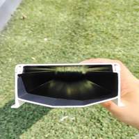 Gouttière NFT hydroponique en PVC bicolore 100*50mm pour la culture commerciale de la laitue