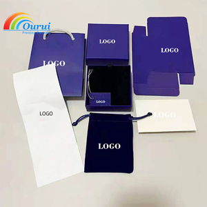 Caja de joyería de la famosa marca azul, directo de fábrica, para mujer, empaque de regalo de lujo, caja para colgante, pulsera y anillo, juego completo con accesorios. - Product Image 1