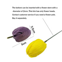Têtes de fleurs de savon Aida Tulip 5 cm, réalistes, parfumées, faites à la main, pour la fête des mères, bouquet, boîte cadeau, décoration, vente en gros