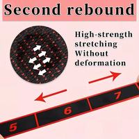 Ceinture d'entraînement à tension réglable en 8 sections, bande élastique portable en polycoton pour la danse, le Pilates et l'entraînement de force