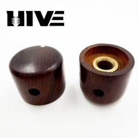 HIVE Electrowood Guitar Volume Tone Control Knobs Made Cocoa Puro Wood Rosewood Ebony Touch Wooden Potentiometer Caps Knob