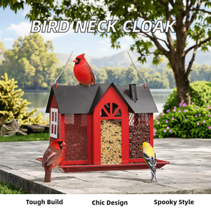 Casa Colgante Creativa, Comedero para Pájaros, Comedero de Metal para Abejorros y Ardillas, Decoración Colgante para Exteriores - Product Image 2