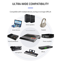 Table de mixage audio TNH MC-AT12 12 canaux Console de mixage musical avec fonction de regroupement Bluetooth USB 99 effets DSP pour événements scéniques