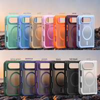 Coque de téléphone antichoc en gel PC, aimantée, compatible chargeur sans fil, pare-chocs TPU PC, couleurs variées, pour iPhone Duo