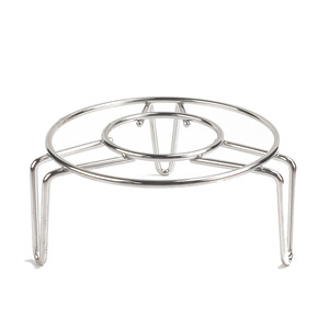 ตะแกรงนึ่งสแตนเลสหนา 2.7 มม. พร้อมขาตั้งสำหรับผักและข้าว ถาดกันความร้อน - Product Image 4