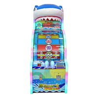 Machine de jeu de loterie à tickets et récompenses, type Roue de la Fortune Requin, à monnayeur, pour salles d'arcade