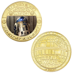 Monete d'Oro Commemorative a Tema Film Americani Star Wars, Placcate in Oro su Entrambi i Lati, Distintivi in Metallo - Product Image 5