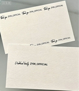 Biglietto di ringraziamento personalizzato per aziende, biglietto di auguri in carta elegante <span class=keywords><strong>da</strong></span> 300g, design semplice ed elegante, stampa su cartoncino. - Product Image 4