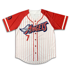 Maillots de baseball en polyester respirant avec logo personnalisé Maillot de baseball à motif de bande de sublimation - Product Image 2