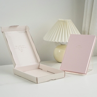 Carnet de Notes Agenda de Bien-être Format A5 avec Couverture Rigide en Lin, Logo Imprimé Personnalisé, Relié et Coffret Cadeau