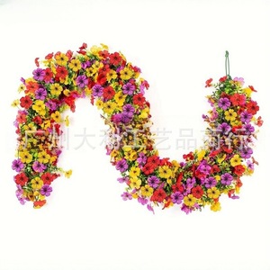 เถาวัลย์สีม่วงประดิษฐ์ ยาว 1.8 เมตร สำหรับตกแต่งผนังห้องนั่งเล่น ปิดท่อเพดาน - Product Image 4