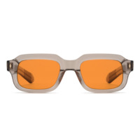 Lunettes de soleil personnalisées en acétate, forme carrée, faible MOQ, marque privée, tendance, unisexe, marque indépendante, OEM ODM