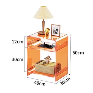 Factory Wholesale Portable Modern Multi-Use Acrylic <strong>Record</strong> <strong>Player</strong> Bedside/Side <strong>Table</strong> - Product Image 4