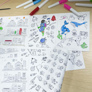 再利用可能な洗えるBPAフリーの高品質食品グレードのカスタマイズされたクリエイティブシリコン描画マット - Product Image 5