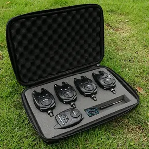 <span class=keywords><strong>Set</strong></span> di Avvisatori Acustici da Carpfishing Impermeabili Hirisi, Allarme Wireless 1+4 S9, Indicatore di Abboccata e Accessori da Pesca - Product Image 2