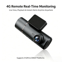 Caméra embarquée 3 canaux 2K (avant 2K + 1080P + 1080P) avec 4G, GPS, ADAS, DMS, mode stationnement 24/7 et G-Sensor pour voiture