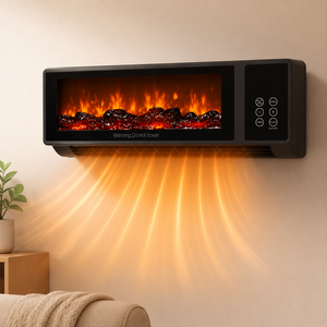 Ventilateur de chauffage mural PTC 2000W avec télécommande intelligente, chauffage rapide, minuterie 12 heures, protection contre la surchauffe, en plastique, pour serviettes - Product Image 5