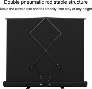 Écran de projection manuel sur pied de haute qualité, portable, 60, 72, 84, 92, 100, 110, 120 pouces, format 16:9 - Product Image 3