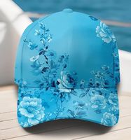 Gorra Snapback con Bordado 3D Personalizado, Estampado Floral, Visera Plana, Gorra de Béisbol Transpirable con Protección UV, Venta al Por Mayor, MOQ Bajo